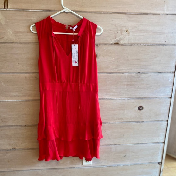 PARKER MATILDA RED DRESS - Picture 2 of 7